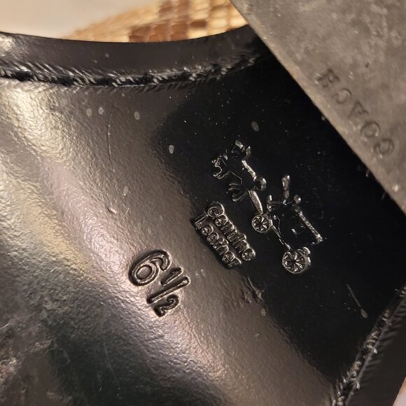 COACH Snakeskin Patchwork Lace Up Boots - Picture 10 of 11